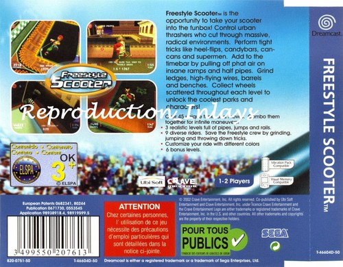 Freestyle scooter dreamcast - freestyle,