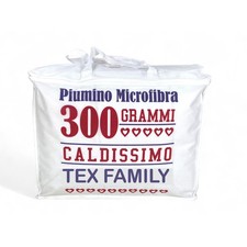 Piumino Letto Invernale Bianco 300 gr/mq - Microfibra Morbida e Poliestere Anall