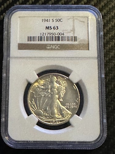 1941 walking liberty mezzo - s,
