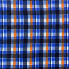 Tessuto Pile Scozzese Blu