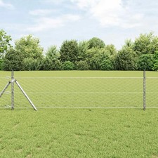 Recinzione con pali. Acciaio rivestito in PVC esterna Barriera Giardino vidaXL