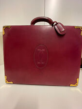 borsa cartier diplomatica 24h anni 60 cartella pelle marrone vintage