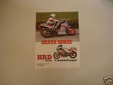 advertising Pubblicità 1984 MOTO HRD SILVER HORSE 125