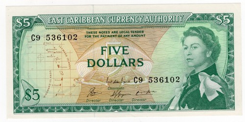 East caribe 14a dollari - caribe, p-14a