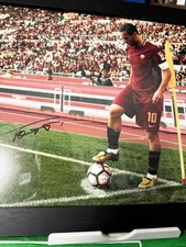 Totti rara foto Roma firmata a