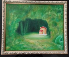 Gabriele Lamberti  quadro La Casa nella Grotta 2000