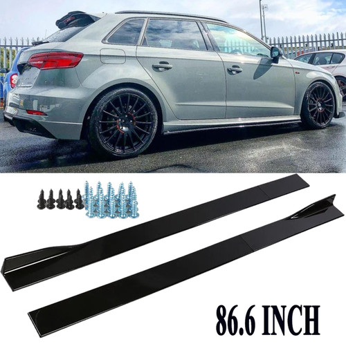 Minigonne laterali nero - laterali, 86,6"