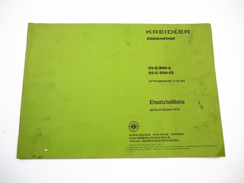 Kreidler rsh lista - kreidler,