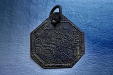 Antique Votive Medal ADORATION