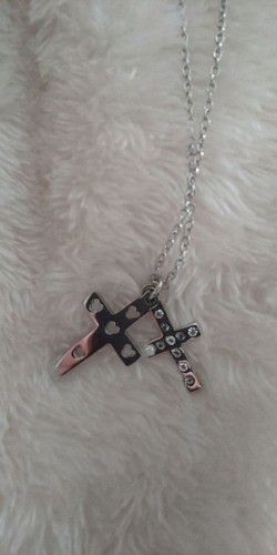 Collana con croce argento - con, in
