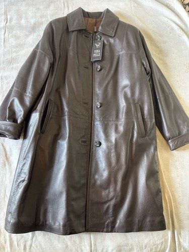 Trench vera pelle donna - trench,