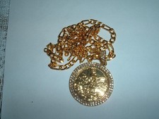NEW 14K GOLD TONE BIG 50 PESOS