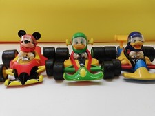 DISNEY AUTO F1 a retrocarica TOPOLINO PAPERINO PAPERONE gadget anni 2000
