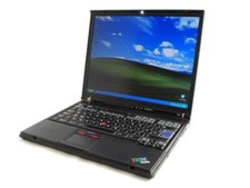 Computer portatile IBM Thinkpad T42 con porta parallela Windows XP e MS OFFICE 2007