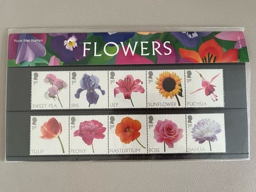 Francobolli royal mail - royal, fiori