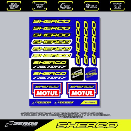 Adesivi sherco - adesivi, sherco,