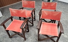 4 sedie da regista pieghevoli