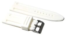 Cinturino in gomma bianco per orologio ansa 28mm tipo panerai silicone caucciù