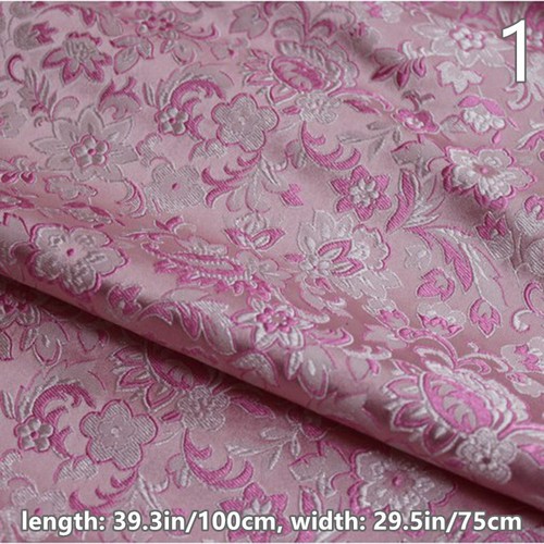 Tessuto raso jacquard floreale
