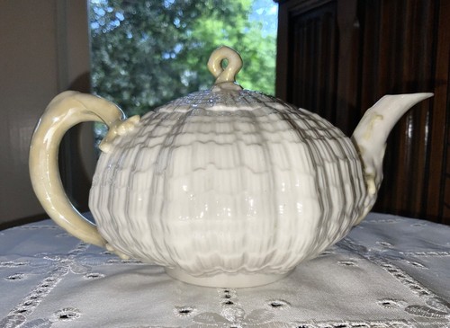 Teiera singola gialla - , belleek