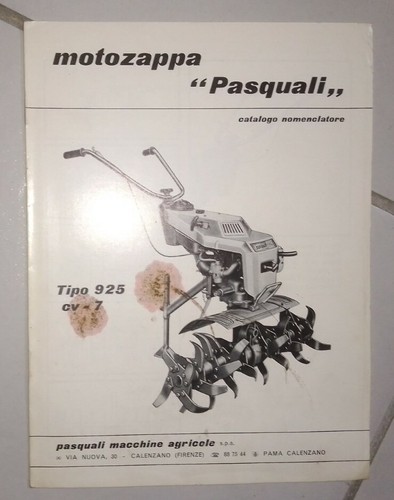 Pasquali motozappa libretto - pasquali,