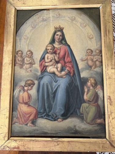 Antico quadro religioso - religioso, votivo