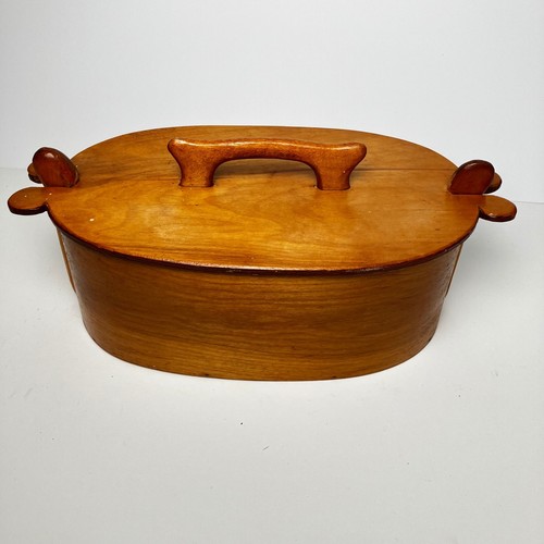Scatola legno curvato vintage