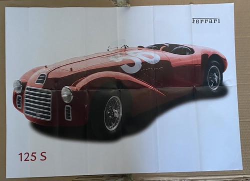 Poster vintage ferrari 125 - poster,