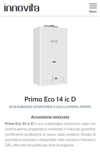 Scaldabagno gas innovita 14 - scaldabagno,