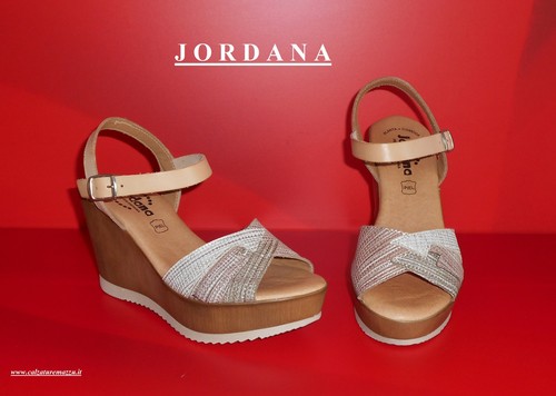 Sandali pelle con zeppa - con,