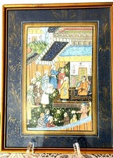 Vintage, stile Mughal, scena