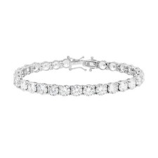 BRACCIALE TENNIS IN ARGENTO