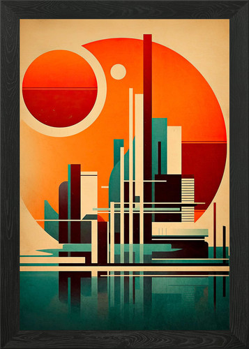 Bauhaus art poster - bauhaus,