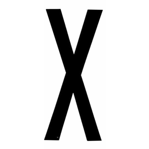 Lettera adesiva per targa - adesiva,