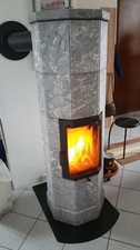 Stufa legna accumulo - legna, ad