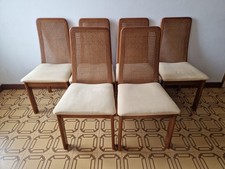 Set sedie vintage paglia - set, 6