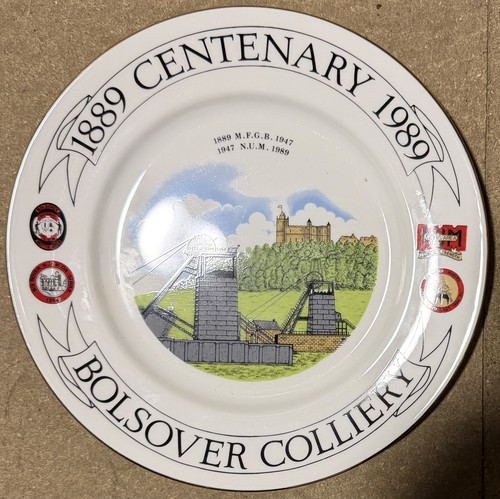 Bolsover colliery plate - bolsover,