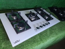 VETROCERAMICA 5 FUOCHI 90 CM BIANCO