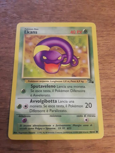 Ekans fossil carta - ekans,