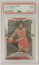 NBA Basket 2019-20 Prizm Card 253 Coby White Chicago Bulls Rookie PSA 9 come nuova