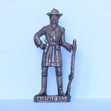 KINDER / SOLDATINI SERIE: COWBOY SCAME FIG. BUFFALO BILL 40MM / SILVER