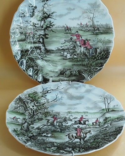 Coppia piatti inglesi - , ceramica