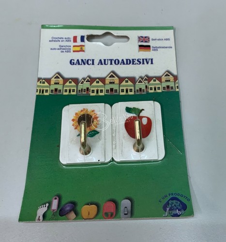 Coppia ganci autoadesivi - ganci,