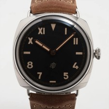 Panerai Radiomir California 3Days PAM00424 SS SS e avvolgitore a stelo in pelle nero diapositiva