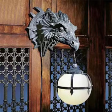 Vintage resin dragon - resin,