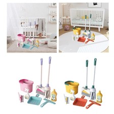 Bambini per la pulizia giocattolo cupo scopa e set di pulizie di ruolo per lo