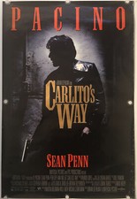CARLITO'S WAY Locandina originale un foglio DS/film arrotolata 1993 - PACINO/PENN
