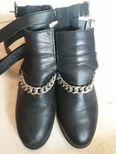 Lotto 900 scarpe stivali donna corti ZUKIKI nero n.36