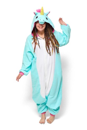 Pigiama kigurumi unicorno - pigiama, blu