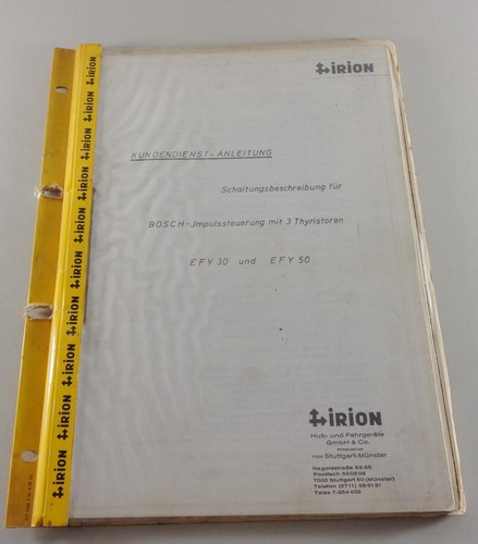 Manuale officina irion muletto - irion,